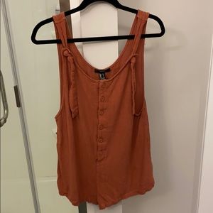 Burnt orange romper!